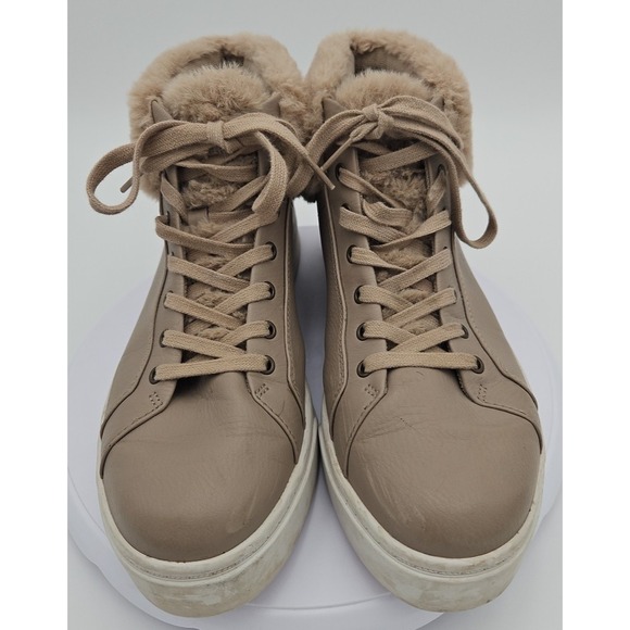 Koolaburra Shoes - Koolaburra UGG Sundell Fuzz EUC W/11‎ Chukka Tan Faux Fur High Top Sneaker EUC
